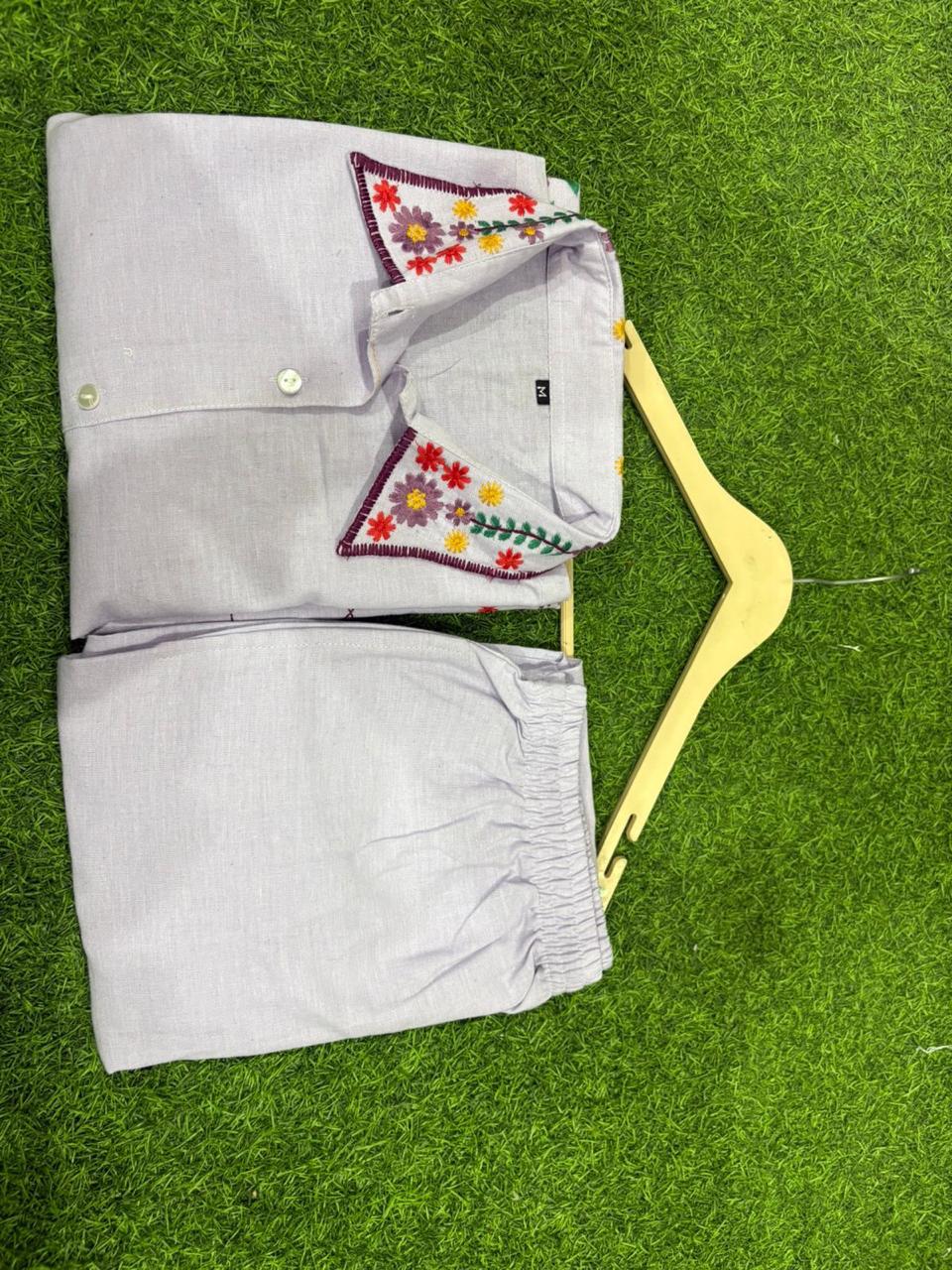 Premium Cotton Flex Embroidered COD-Set (2 Pc) – Showroom Edition”