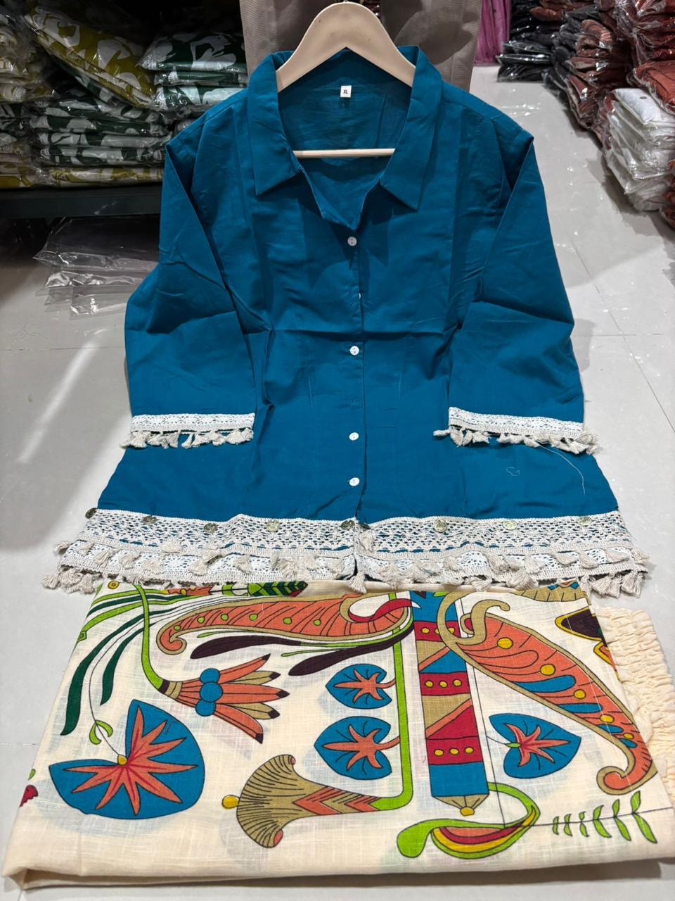 Power Pause Cotton Co-ord Set – Kurti & Palazzo For womat