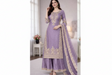 Premium GMY Silk Heavy Embroidered Kurta Palazzo Set with Dupatta (Fully Stitched)-IV