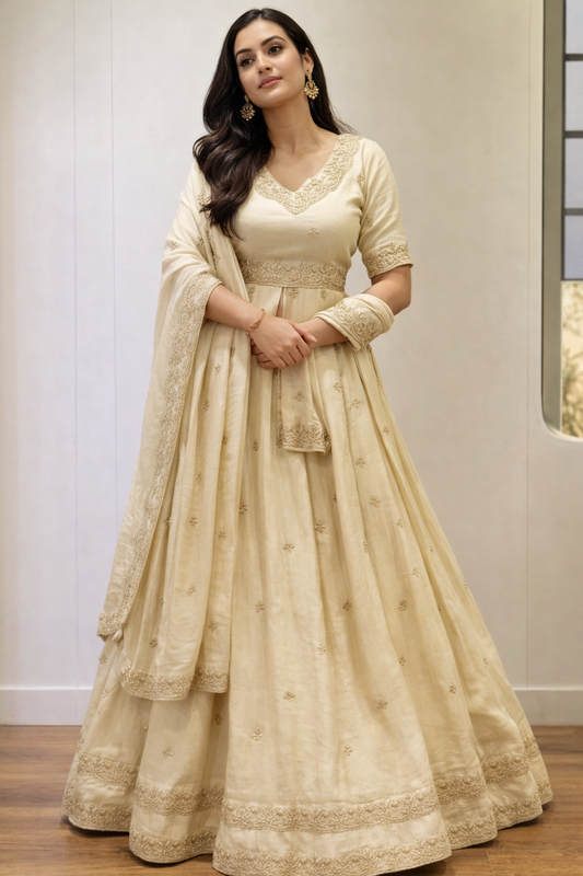 Royal Wedding Wear Star Georgette Lehenga Choli Set with Heavy Embroidery B