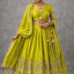 Pure Chinon Silk Sequins & Embroidery Chaniya Choli Set with Cutwork Lehenga G