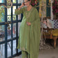 Women’s Burnt cut work Embroidery  Kurta Pant Dupatta Set – Festive Collection