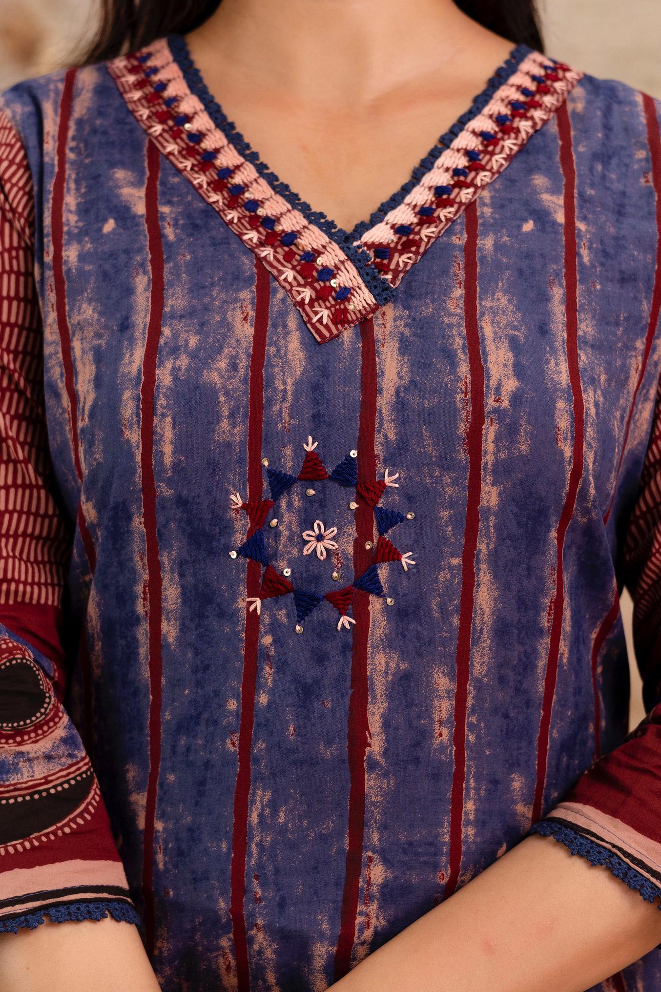 Stylish Cotton Printed Kurta Set for Women with Dupatta