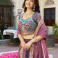 Pure Star Georgette Heavy Embroidered Lehenga Choli Set with Sequins & Thread Work