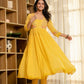 Embroidered Cotton A-Line Kurta Set with Digital Print Dupatta
