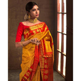 Traditional Soft Lichi Silk Designer Saree for Festive Wear