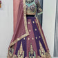 Pure Star Georgette Heavy Embroidered Lehenga Choli Set with Sequins & Thread Work