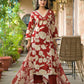 Woman Lace with beat work Printed   Floral kurta Pant  with Dupatta