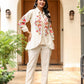 Designer Embroidered Jacket with Matching Pants & Inner Top