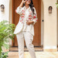 Designer Embroidered Jacket with Matching Pants & Inner Top