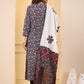 Women’s Cotton Printed Straight Kurti with Contrast Dupatta 3/4 Sleeve  Comfortable Daily Wear