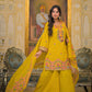 Premium Embroidered 3-Piece Ethnic Set – Kurta, Divider Palazzo & Dupatta