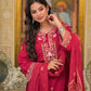 Premium Embroidered 3-Piece Ethnic Set – Kurta, Divider Palazzo & Dupatta