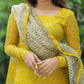 Premium Fine Kota Doria Kurti Pant Dupatta Suit Set