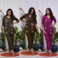 Elegant Office Wear Cotton Embroidered  Women’s Kurti Pant Co-Ord Set