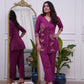 Elegant Office Wear Cotton Embroidered  Women’s Kurti Pant Co-Ord Set