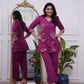 Elegant Office Wear Cotton Embroidered  Women’s Kurti Pant Co-Ord Set