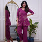 Elegant Office Wear Cotton Embroidered  Women’s Kurti Pant Co-Ord Set