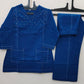 Premium Cotton Slub Handwork Co-Ord Kurti Pant Set