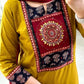 Pure Cotton 60-60 Embroidered Kurti Set with Tie-Dye Malmal Dupatta
