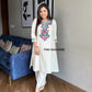 Wardrobe Essential Aari Embroidered Kurti–Palazzo Set
