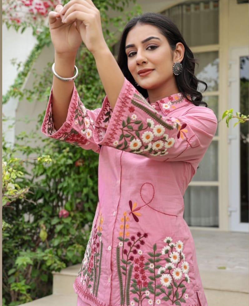 Premium Cotton Flex Embroidered COD-Set (2 Pc) – Showroom Edition”