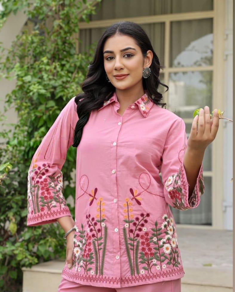 Premium Cotton Flex Embroidered COD-Set (2 Pc) – Showroom Edition”