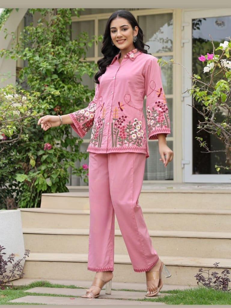 Premium Cotton Flex Embroidered COD-Set (2 Pc) – Showroom Edition”