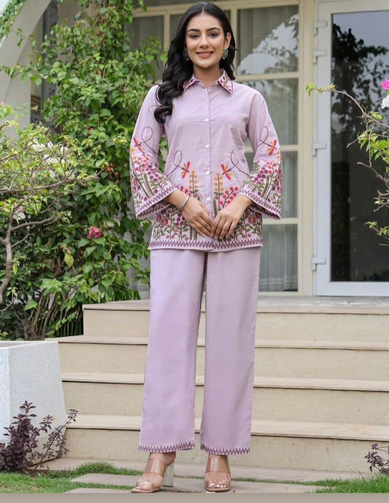 Premium Cotton Flex Embroidered COD-Set (2 Pc) – Showroom Edition”