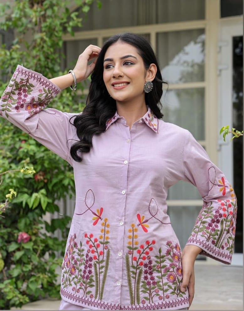 Premium Cotton Flex Embroidered COD-Set (2 Pc) – Showroom Edition”