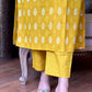 Exclusive Winter Cotton Kurti Pant Set with Quilted Jacket – Premium Warm Collection