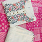 Premium Handloom Khadi Cotton Embroidery Suit Set with Khadi Silk Dupatta