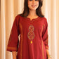 Premium Fine Cotton Handwork Kurti Pant Set with 100-100 Cotton Dupatta”