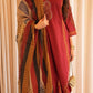 Premium Fine Cotton Handwork Kurti Pant Set with 100-100 Cotton Dupatta”