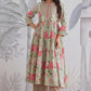 Premium Pure Cotton Anarkali Set with Hand & Adda Sequence Work – Festival Designer Collection