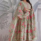 Premium Pure Cotton Anarkali Set with Hand & Adda Sequence Work – Festival Designer Collection