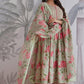 Premium Pure Cotton Anarkali Set with Hand & Adda Sequence Work – Festival Designer Collection