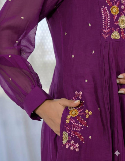 Super Hit Summer Cotton 60-60 A-Line Kurti Pant Set with Heavy Original Embroidery & Dupatta