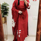 Pure Cotton 60-60 Discharge Print Kurti Pant Set with Mulmul Dupatta – Elegant Festive Collection”