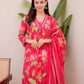 Premium Heavy Cotton Printed 3-Piece Set with Plazzo & Malmal Dupatta – Super Selling Collection