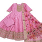 Priya Festival Special Banana Silk Anarkali Set with Banarasi Dupatta & Golden Zari Work