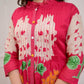 Premium Printed A-Line Kurti & Pant Set – Contemporary Floral Fusion Design