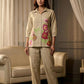 Winter Special Premium Cotton Flax Embroidered Co-Ord Set