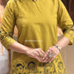 Terracotta Line Art Tunic Co-ord Set FOR WOMAN