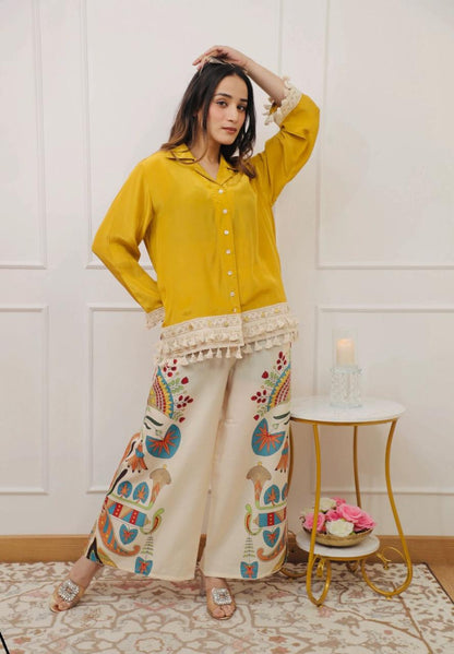Power Pause Cotton Co-ord Set – Kurti & Palazzo For womat