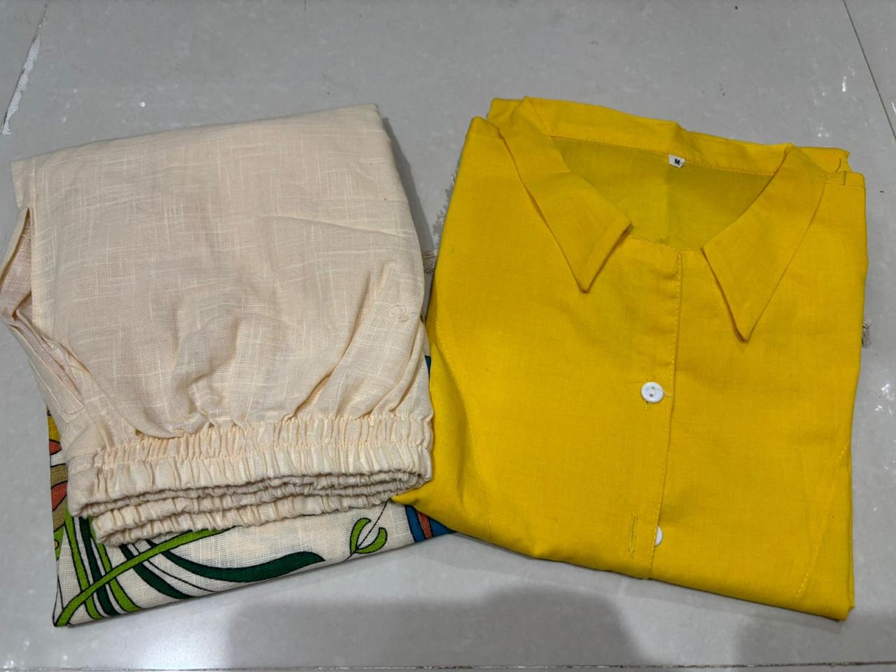 Power Pause Cotton Co-ord Set – Kurti & Palazzo For womat