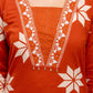 Women's Cotton 3 Piece Set – Embroidered Kurta, Pants & Dupatta