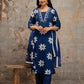 Women's Cotton 3 Piece Set – Embroidered Kurta, Pants & Dupatta