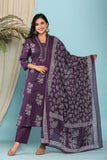 Elegant 3-Piece 60-60 Embroided Cotton Kurta Pant Set with Dupatta  Comfortable Daily & Festive Wear