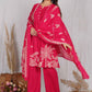 Women’s 3-Piece Printed Kurta Set with Palazzo & Dupatta  Elegant Ethnic Wear